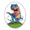 Javoli Dinoszaurusz Attack formapárna, díszpárna 35 cm