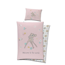 Javoli Disney Bambi Welcome gyerek, ovis ágyneműhuzat 100x135 cm, 40x60 cm babaágynemű, babapléd