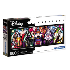 Javoli Disney Gonoszok Stained Glass 1000 db-os panorama puzzle Clementoni puzzle, kirakós