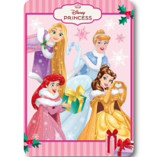 Javoli Disney Hercegnők Festive Fairy Karácsony polár takaró 100x140cm lakástextília