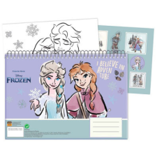 Javoli Disney Jégvarázs Adventure A/4 spirál vázlatfüzet 40 lapos matricával füzet