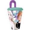 Javoli Disney Jégvarázs Ice Magic szívószálas pohár, műanyag 430 ml