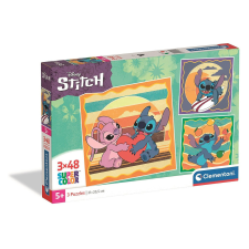 Javoli Disney Lilo és Stitch, A csillagkutya 3x48 db-os puzzle Clementoni puzzle, kirakós