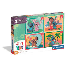 Javoli Disney Lilo és Stitch, A csillagkutya 4 az 1-ben puzzle Clementoni puzzle, kirakós