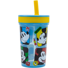 Javoli Disney Mickey Fun-Tastic szilikon szívószálas pohár 420 ml babaétkészlet