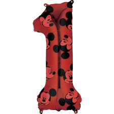 Javoli Disney Mickey Red fólia lufi 1-es 66 cm party kellék