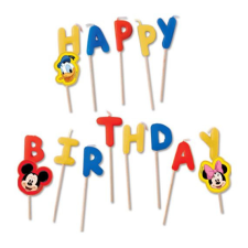Javoli Disney Mickey Rock the House Happy Birthday gyertya party kellék