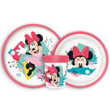 Javoli Disney Minnie Being More csúszásmentes étkészlet, micro műanyag szett babaétkészlet