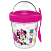 Javoli Disney Minnie pohár snack tartó fedéllel és kanállal 350 ml