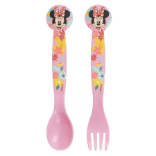 Javoli Disney Minnie Spring műanyag evőeszköz készlet - 2 darabos babaétkészlet
