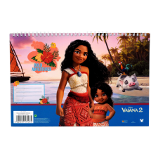 Javoli Disney Vaiana Big Sis A/4 spirál vázlatfüzet, 30 lapos füzet