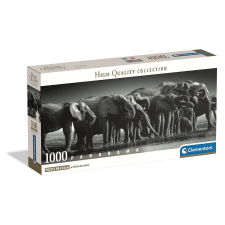 Javoli Elefánt Herd of Giants 1000 db-os panorama Compact puzzle Clementoni puzzle, kirakós
