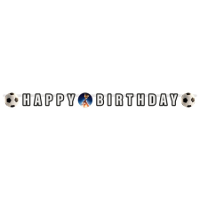 Javoli Focis Kick It Happy Birthday papír felirat 180 cm party kellék