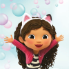 Javoli Gabi babaháza Bubbles kéztörlő, arctörlő, törölköző 30x30cm