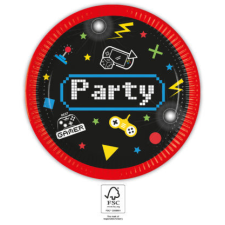 Javoli Gaming Party papírtányér 8 db-os 23 cm FSC party kellék