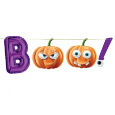 Javoli Halloween Boo papír felirat 150 cm party kellék