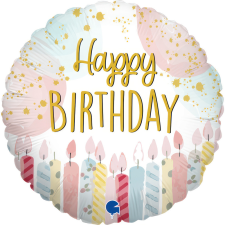 Javoli Happy Birthday Candle mini fólia lufi 19 cm (WP) party kellék