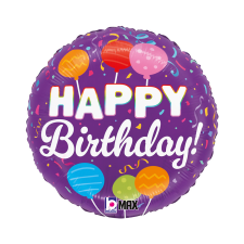 Javoli Happy Birthday Candle Pops fólia lufi 46 cm party kellék