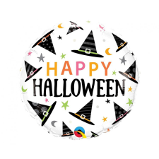 Javoli Happy Halloween Hat fólia lufi 46 cm party kellék