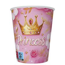 Javoli Hercegnő Crown papír pohár 8 db-os 250 ml party kellék