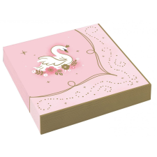 Javoli Hercegnők Swan szalvéta 16 db-os 33x33 cm party kellék