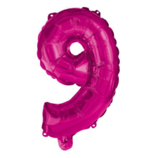 Javoli Hot Pink 9-es szám fólia lufi 95 cm party kellék