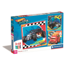 Javoli Hot Wheels Go 3x48 db-os puzzle Clementoni puzzle, kirakós