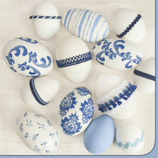 Javoli Húsvét Blue Style szalvéta 20 db-os 33x33 cm party kellék