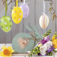 Javoli Húsvét Dotted Rabbit szalvéta 20 db-os 33x33 cm party kellék
