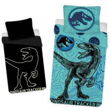 Javoli Jurassic World Dinosaur Tracker Sötétben világító ágyneműhuzat 140×200cm, 70x90 cm lakástextília