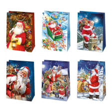 Javoli Karácsony Toyland papír ajándéktasak, ajándékzacskó 23x32x11 cm party kellék