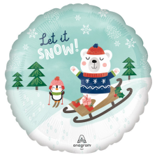 Javoli Karácsonyi Let it Snow fólia lufi 43 cm party kellék