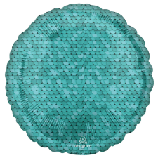 Javoli Kék flitter mintás fólia lufi 43 cm party kellék