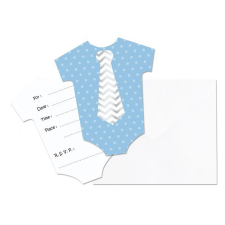 Javoli Kék Little Boy meghívó 6 db-os party kellék