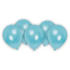 Javoli Kék Metallic Pastel Blue léggömb, lufi 8 db-os party kellék