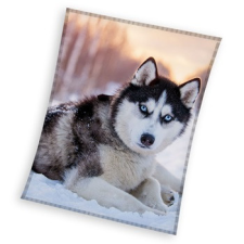 Javoli Kutyás Husky coral fleece polár takaró 150x200cm lakástextília