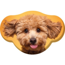 Javoli Kutyás Toy Poodle formapárna, díszpárna 28x40 cm Velúr lakástextília