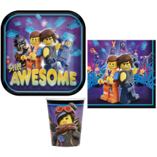 Javoli Lego kaland Movie party szett 32 db-os 18 cm-es tányérral party kellék