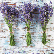 Javoli Levendula Three Bunches szalvéta 20 db-os 33x33 cm party kellék