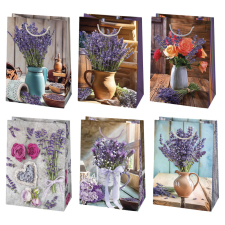 Javoli Levendula Vase papír ajándéktasak, ajándékzacskó 23x32x11 cm party kellék