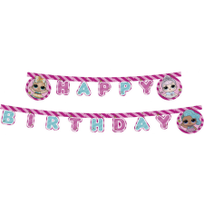 Javoli LOL Surprise Glitterati Happy Birthday felirat 2 m party kellék