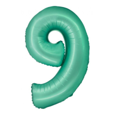 Javoli Menta 9-es Mint Mat szám fólia lufi 76 cm party kellék