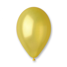 Javoli Metal Yellow, Sárga léggömb, lufi 100 db-os 10 inch (26 cm) party kellék