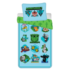 Javoli Minecraft Icons ágyneműhuzat 140×200cm, 70×90 cm lakástextília