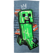 Javoli Minecraft Metro Art Creeper fürdőlepedő, strand törölköző 70x140cm lakástextília