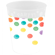 Javoli Multiwatercolor Party pohár, műanyag 250 ml babaétkészlet