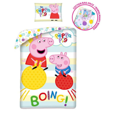 Javoli Peppa malac Boing ágyneműhuzat 140×200cm, 70×90 cm lakástextília