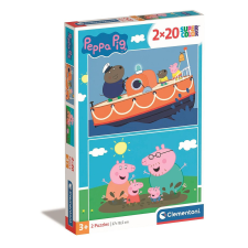 Javoli Peppa malac Free Day 2x20 db-os puzzle Clementoni puzzle, kirakós