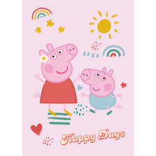 Javoli Peppa malac Happy Days polár takaró 100x140cm lakástextília