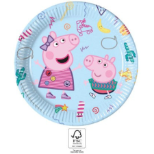 Javoli Peppa malac Messy Play papírtányér 8 db-os 23 cm FSC party kellék